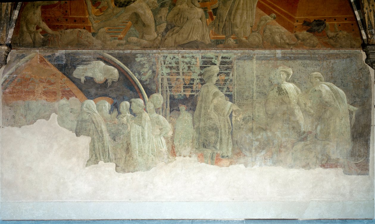 Historien om Noah, drukkenskaben - Fresco af Paolo Uccello