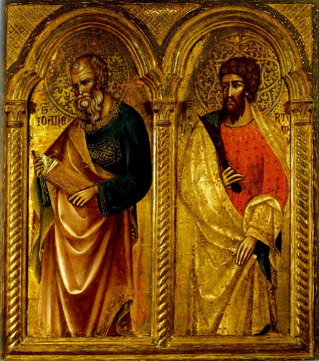 Apostlene Saint James og Saint Bartholomew, ca 1345 af Paolo Veneziano