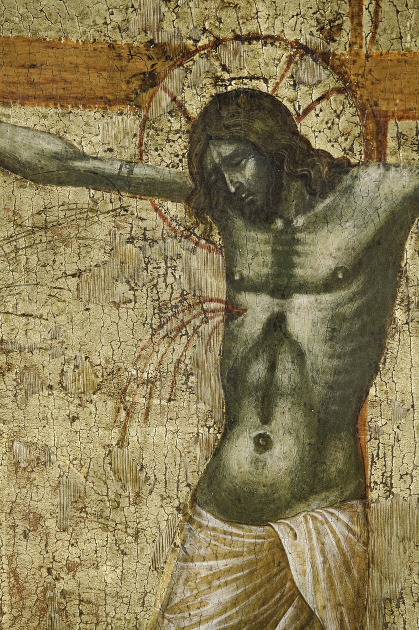 Kristus, detalje fra 1630100 Polyptykon om korsfæstelsen med hellige af Paolo Veneziano