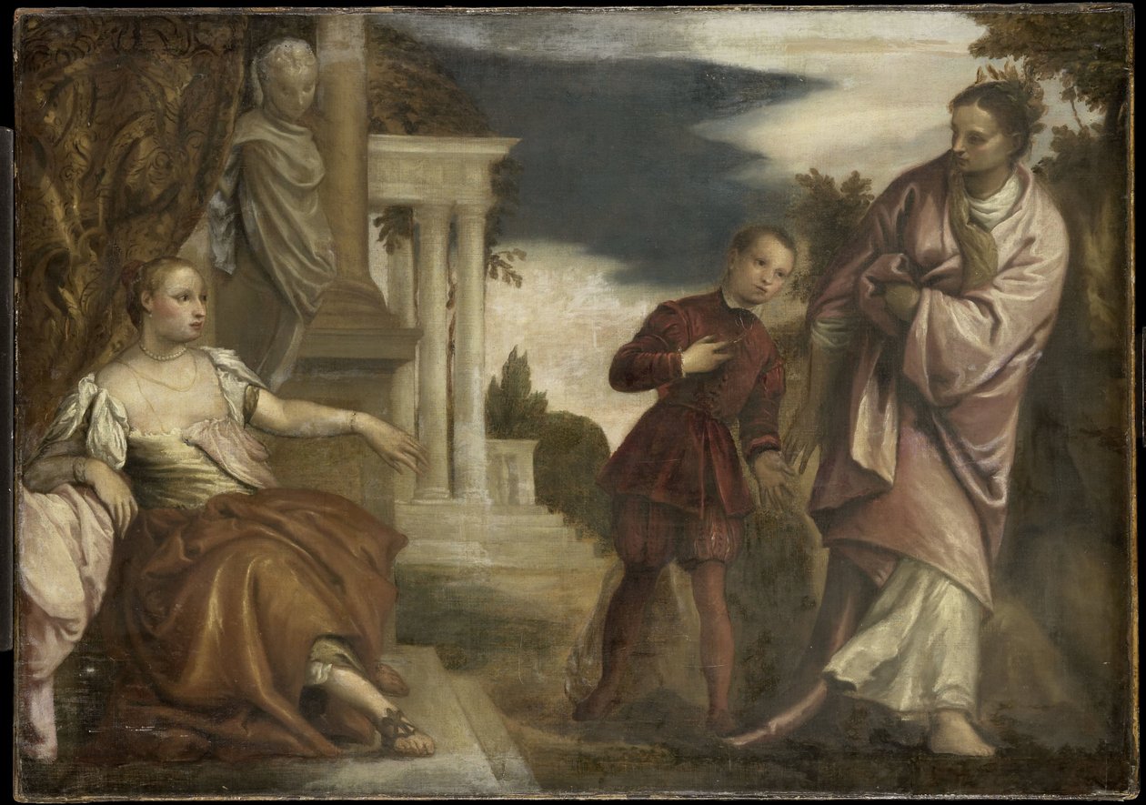 Valget mellem dyd og lidenskab af Paolo Veronese (follower of)