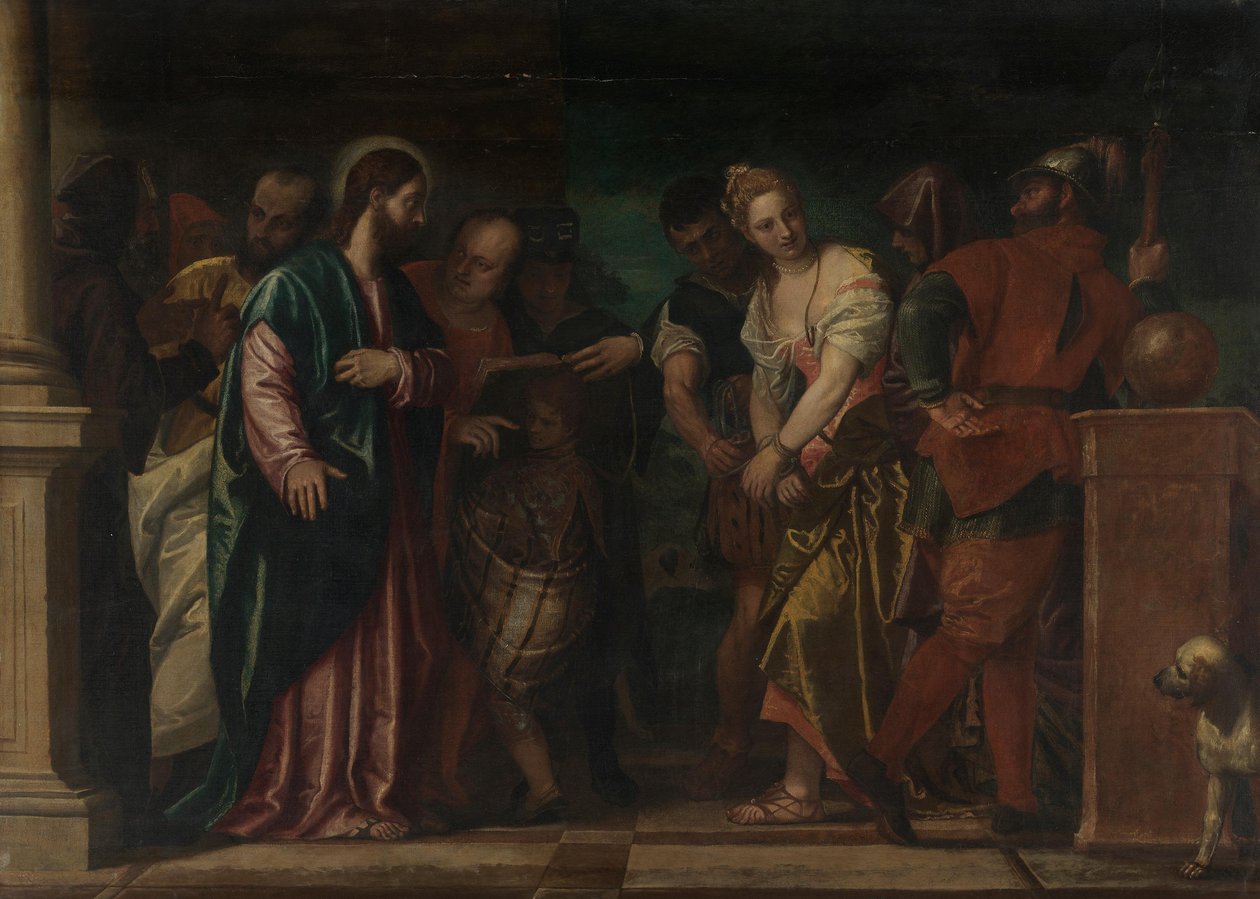 Kristus og den utro kvinde af Paolo Veronese