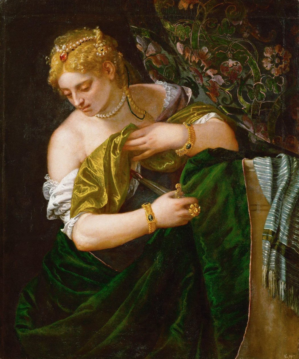 Lucretia, ca 1583 af Paolo Veronese