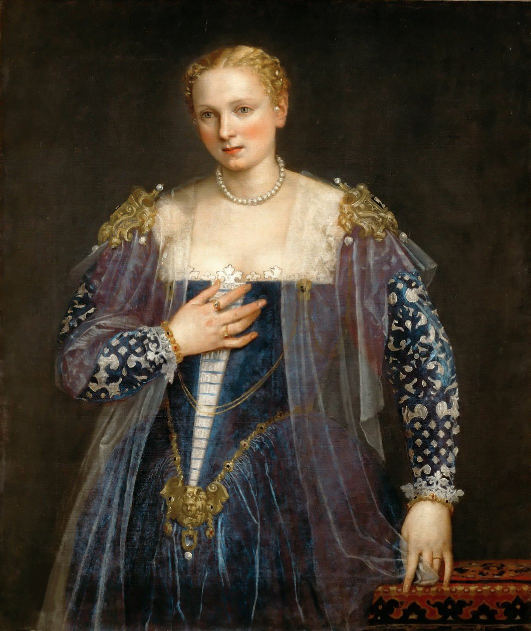 Portræt af en venetiansk kvinde La Bella Nani, ca. 1560. af Paolo Veronese