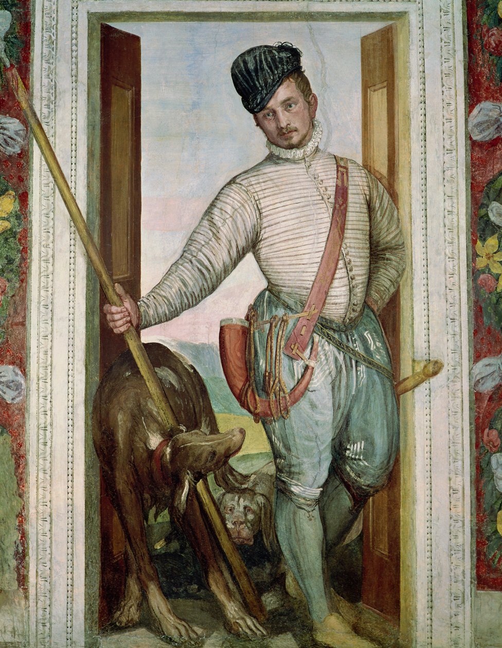 Selvportræt i jagtdragt, 1562 af Paolo Veronese