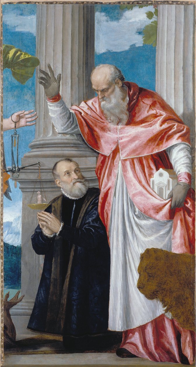 Sankt Hieronymus og en donor af Paolo Veronese