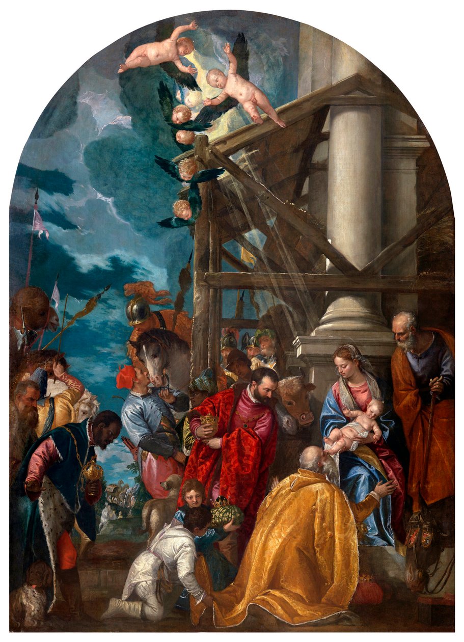 Magiernes tilbedelse. af Paolo Veronese