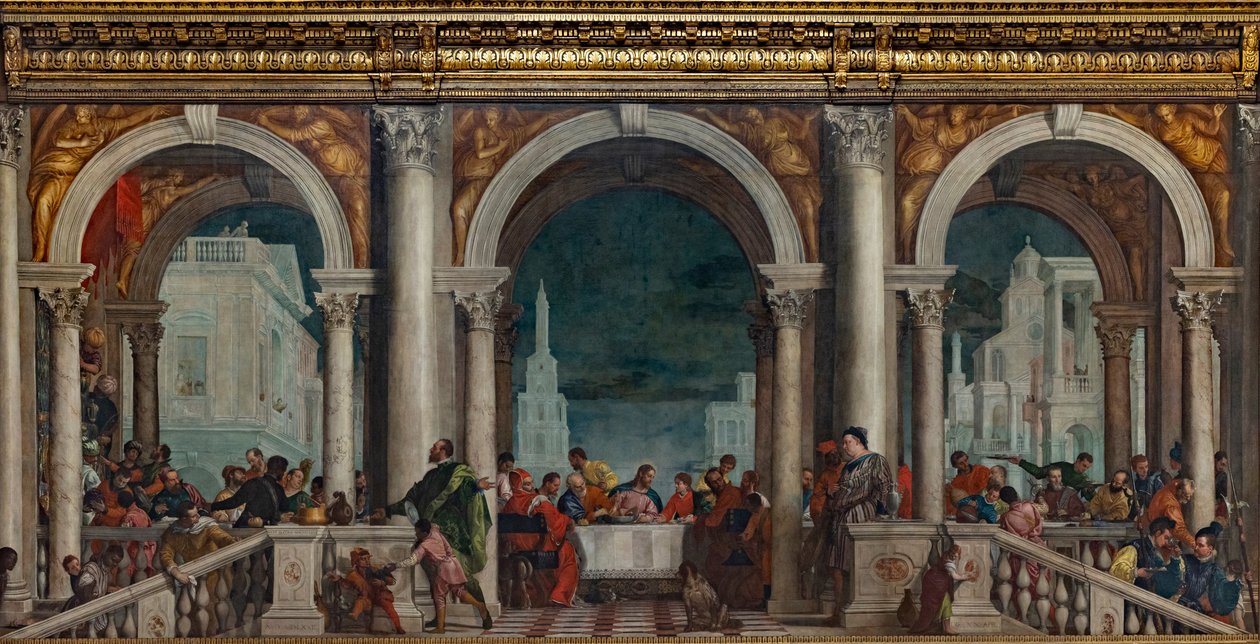 Festen i Huset Levi, 1573. af Paolo Veronese