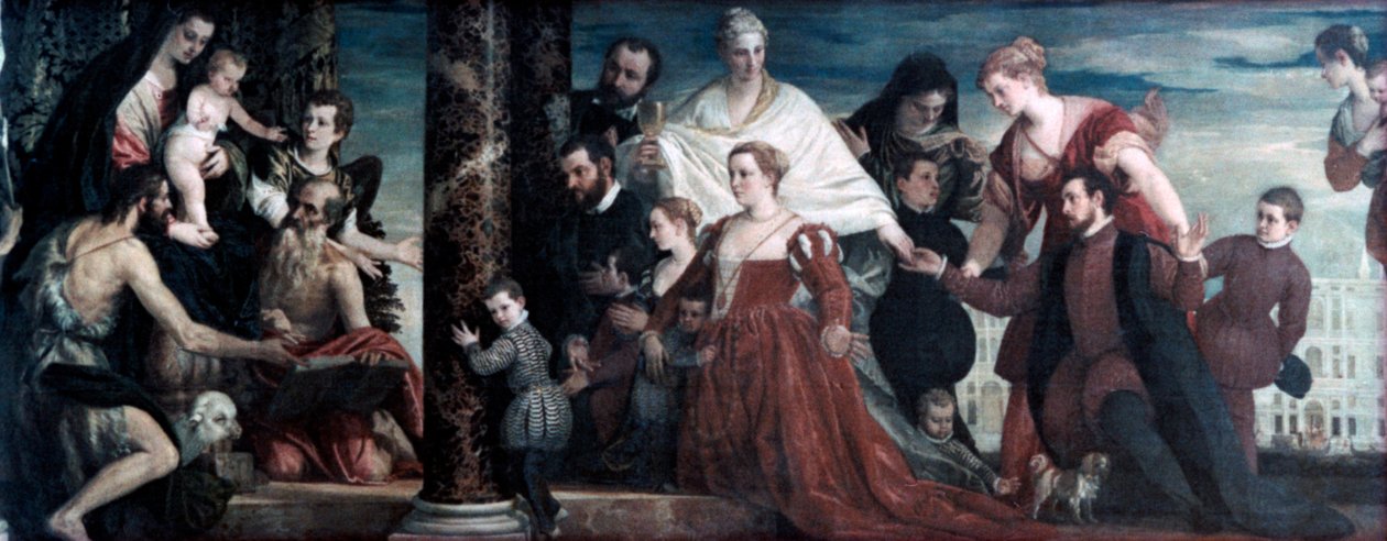 Madonnaen og Cuccina-familien, 1571 af Paolo Veronese