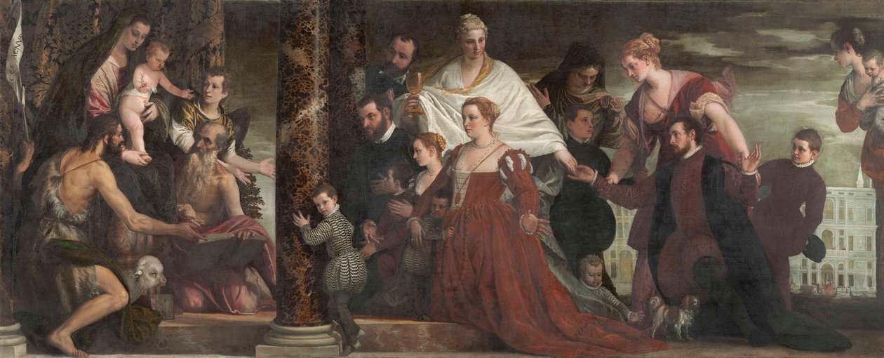 Cuccina-familiens Madonna af Paolo Veronese