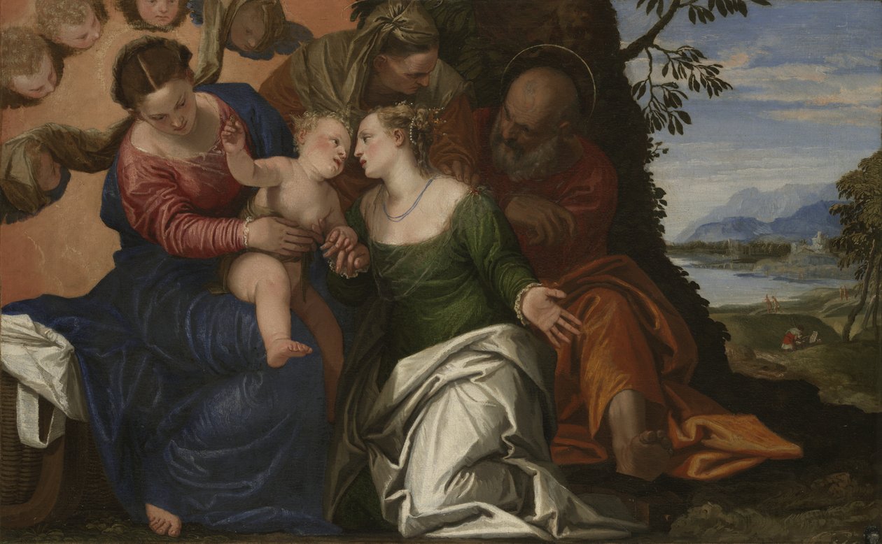 Sankt Katarina af Alexandrias mystiske ægteskab, ca. 1547–50 af Paolo Veronese