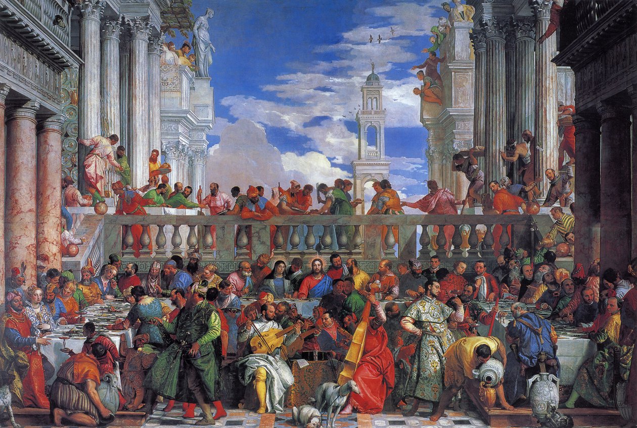 Bryllupsfesten i Cana, 1563 af Paolo Veronese