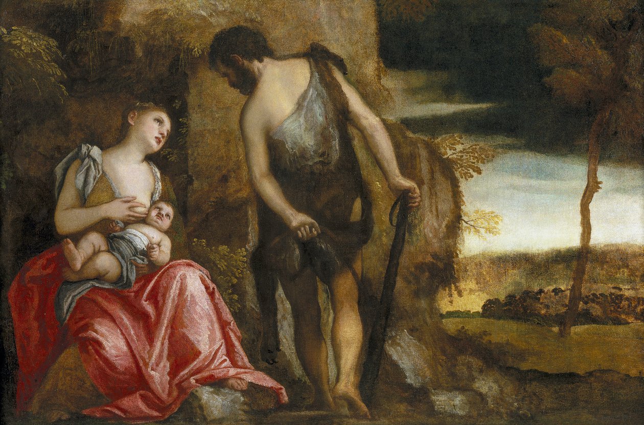 Kains familie vandrende af Paolo Veronese