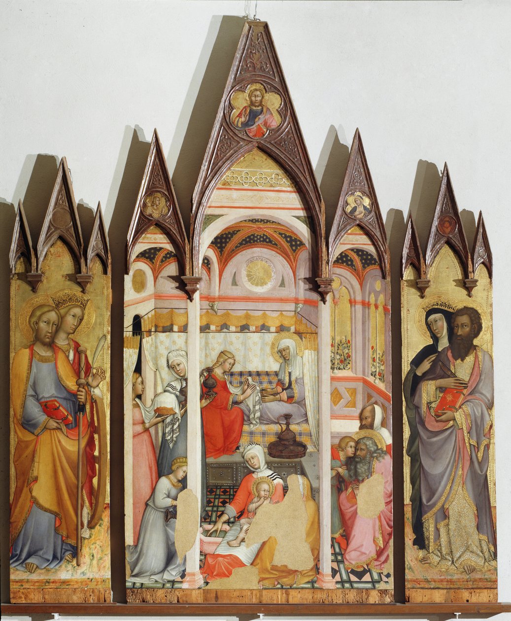 Marias fødsel - maleri af Paolo di Giovanni Fei
