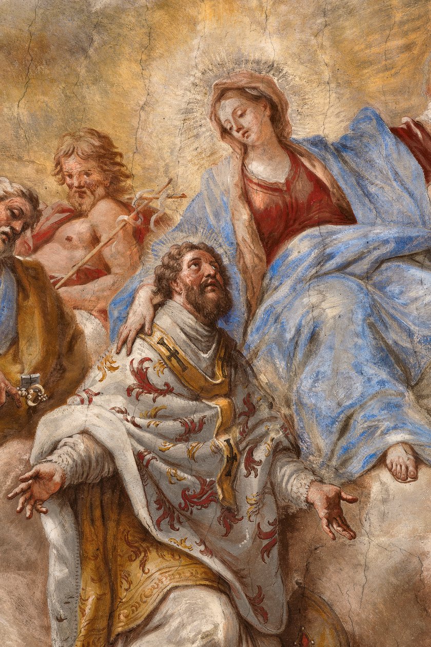 Fresker, der skildrer Sankt Cataldos liv af Paolo di Matteis