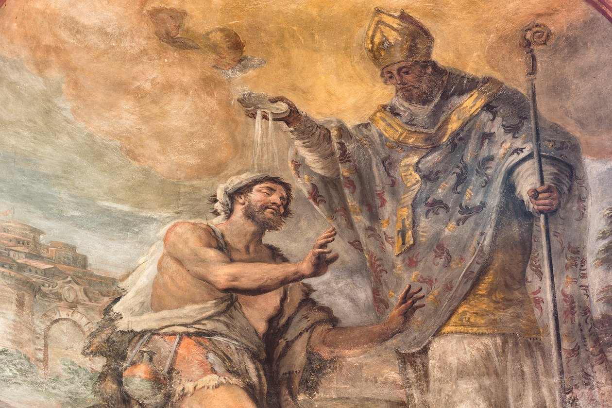 Fresker, der skildrer Sankt Cataldos liv af Paolo di Matteis