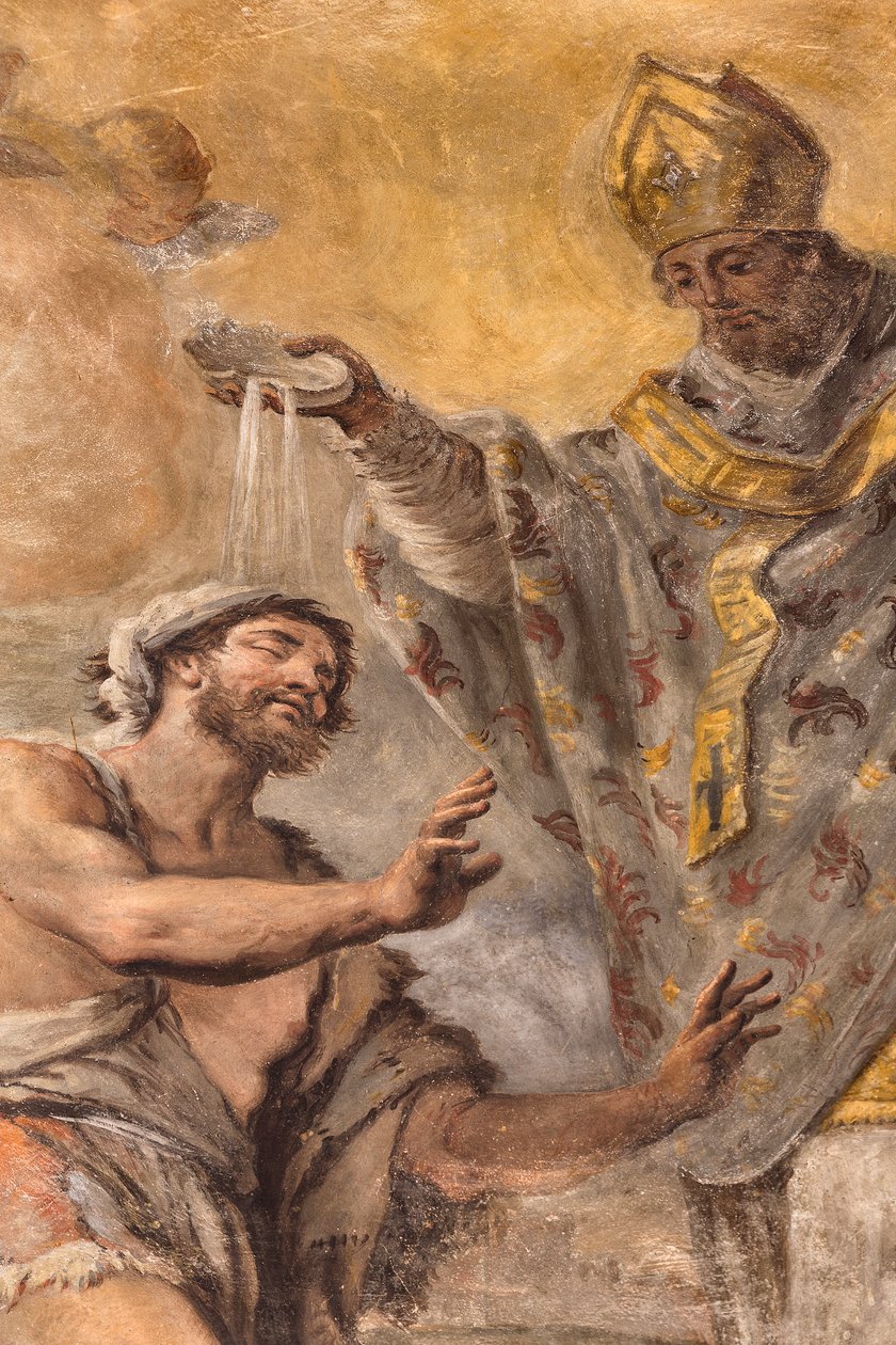Fresker, der skildrer Sankt Cataldos liv af Paolo di Matteis