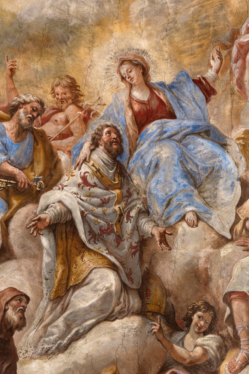 Fresker, der skildrer Sankt Cataldos liv af Paolo di Matteis