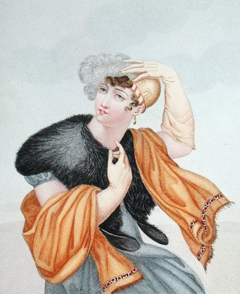 Forsigtighed, begyndelsen af det 19. århundrede (farve litho) af Parfait Augrand