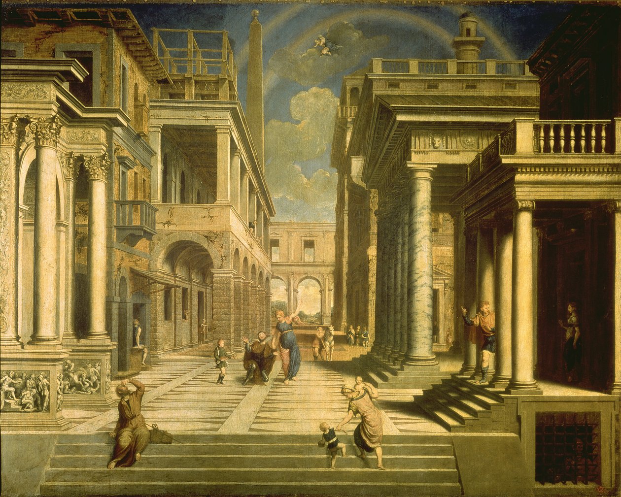Kejser Augustus og Sibyllen af Paris Bordone