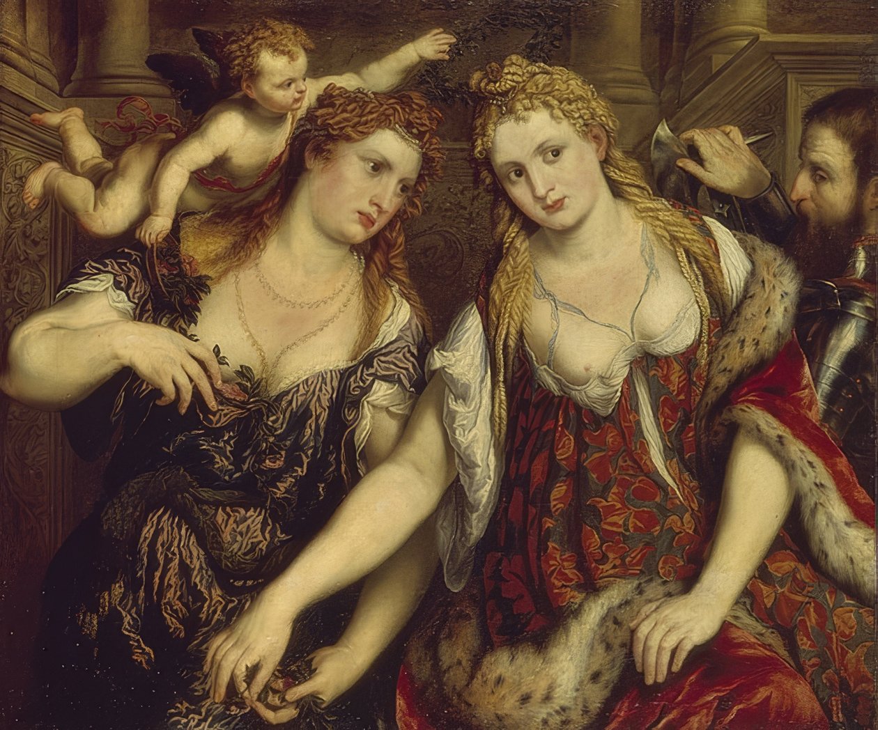 Flora, Venus, Mars og Amor. 1550