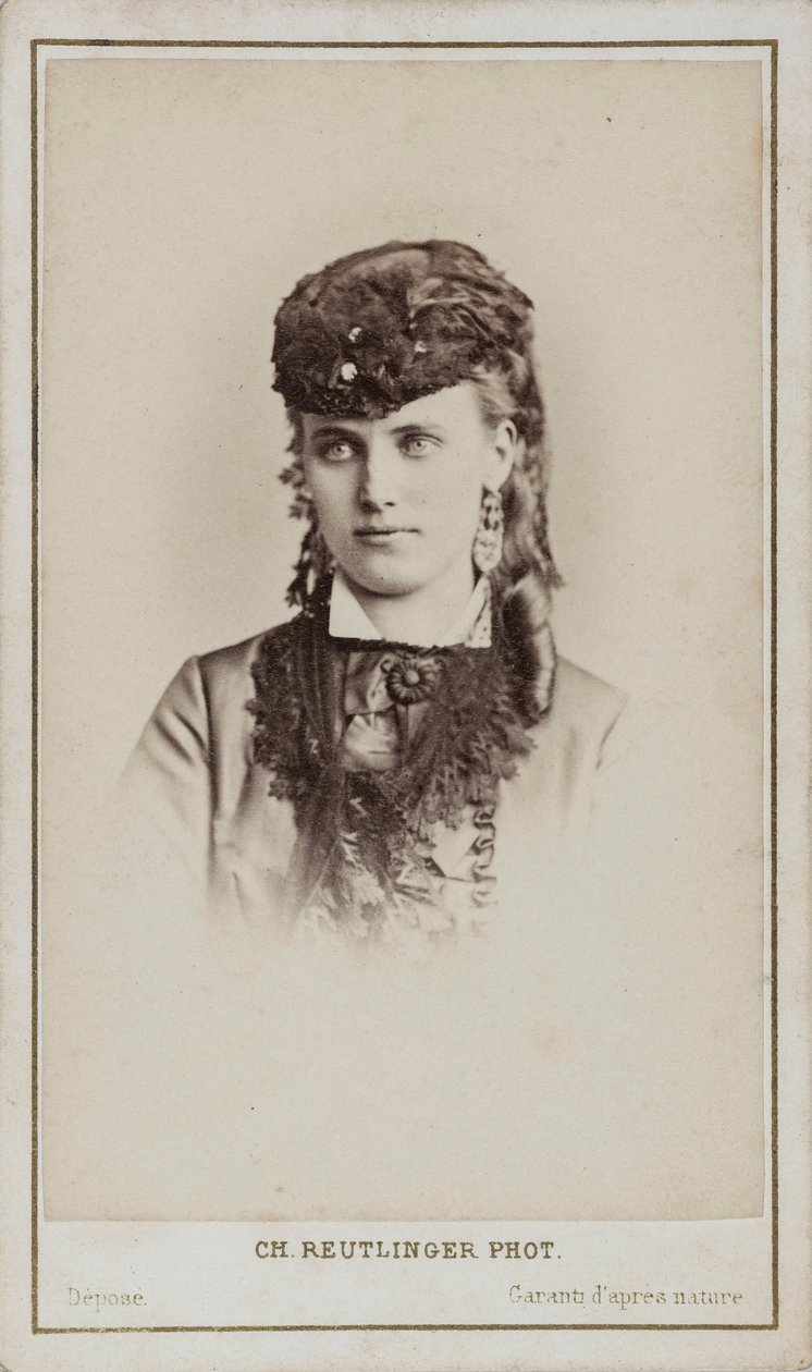 Portræt af Christine Nilsson 1843-1921. af Paris . Photo studio Reutlinger