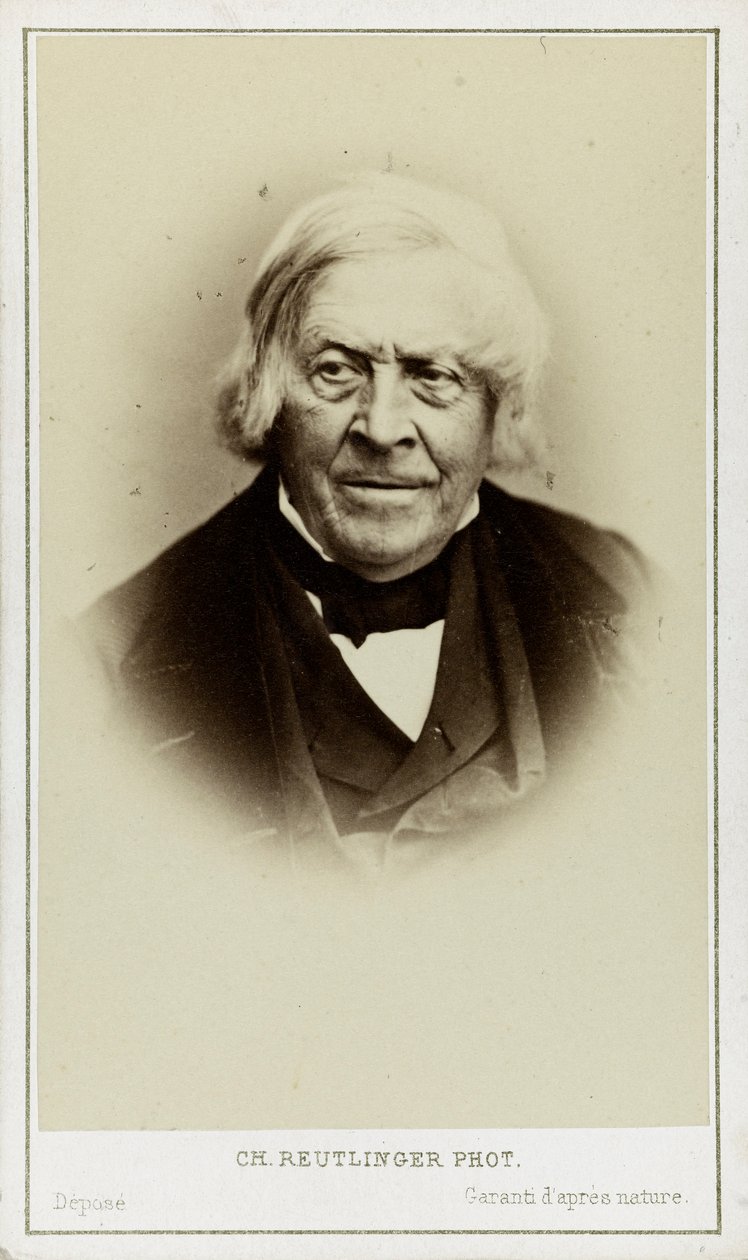 Portræt af Jules Michelet 1798-1874, ca. 1870. af Paris . Photo studio Reutlinger