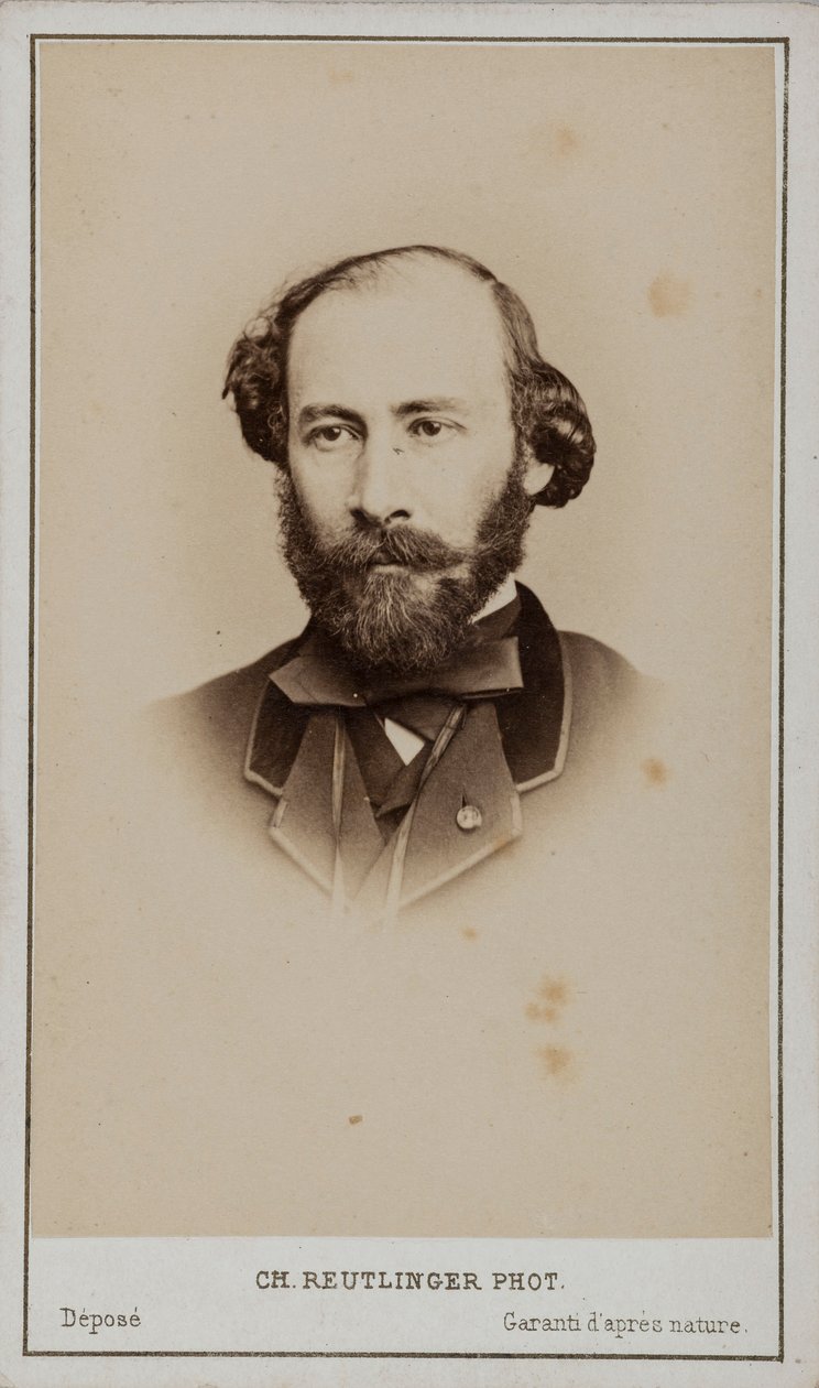 Portræt af Octave Feuillet 1821-1890. af Paris . Photo studio Reutlinger
