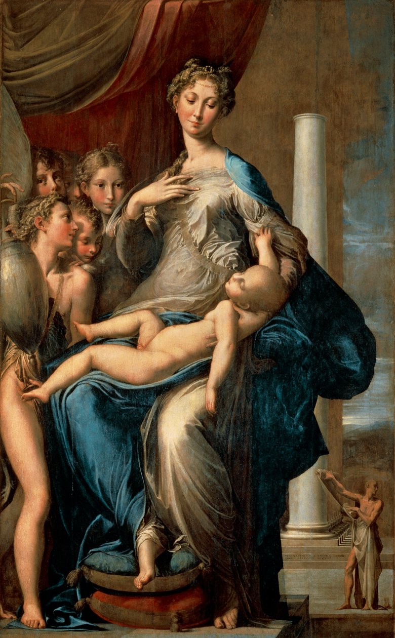 Madonna med den lange hals, 1534-40 af Parmigianino