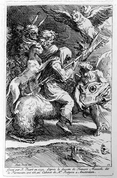 Heksesabbaten, indgraveret af Bernard Picart (1673-1733) 1732 af Parmigianino