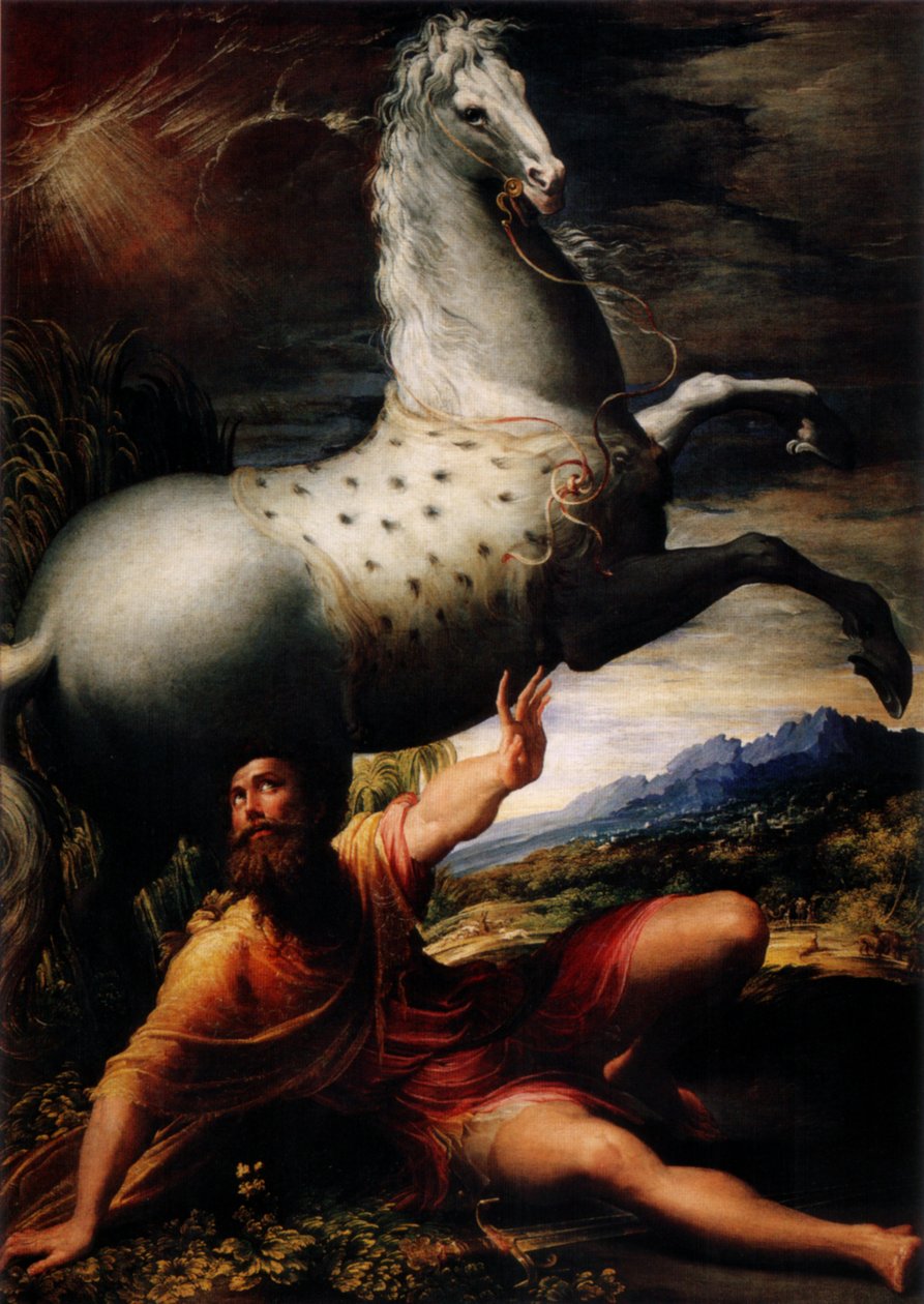 konvertering af saint paul af Parmigianino