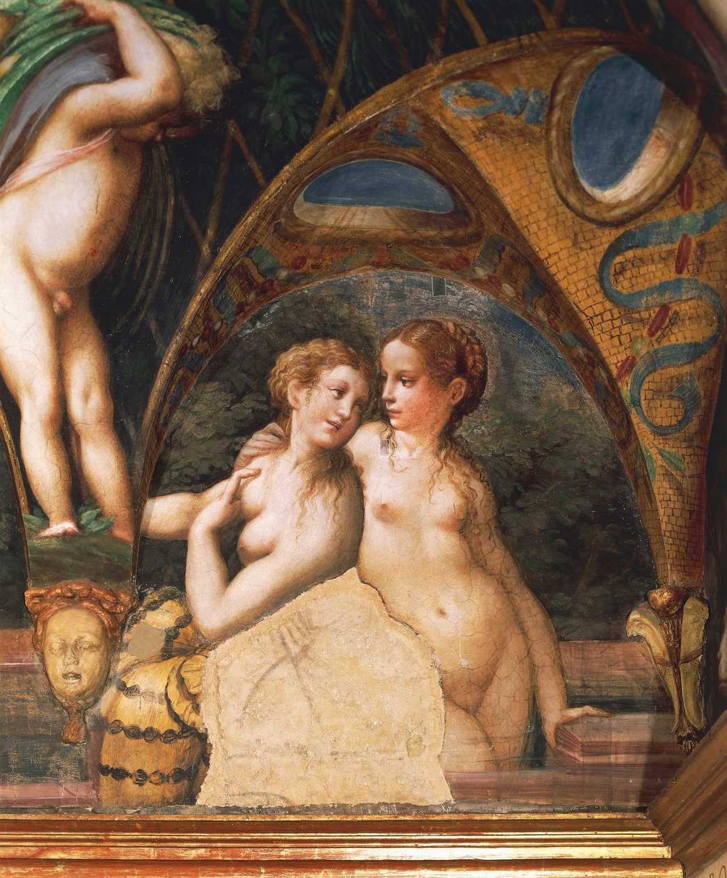 Par nymfer, fra Myth of Diana and Actaeon af Parmigianino