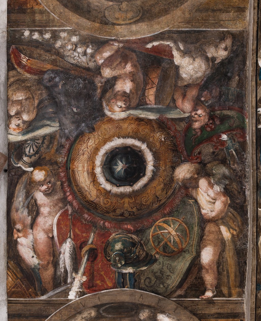 Putti, detalje, ca. 1523 (frisk) af Parmigianino