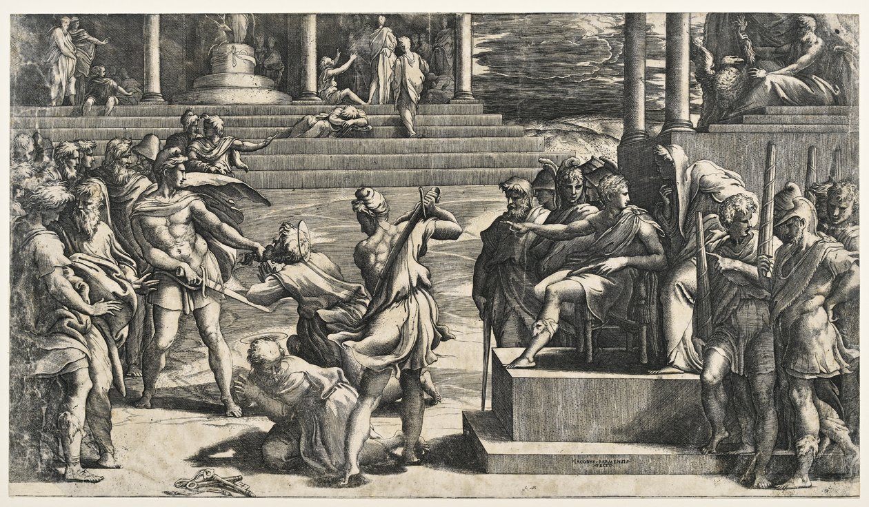 Sankt Peter og Sankt Pauls martyrium af Parmigianino