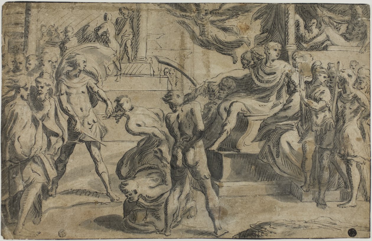 De hellige Peter og Pauls martyrium af Parmigianino