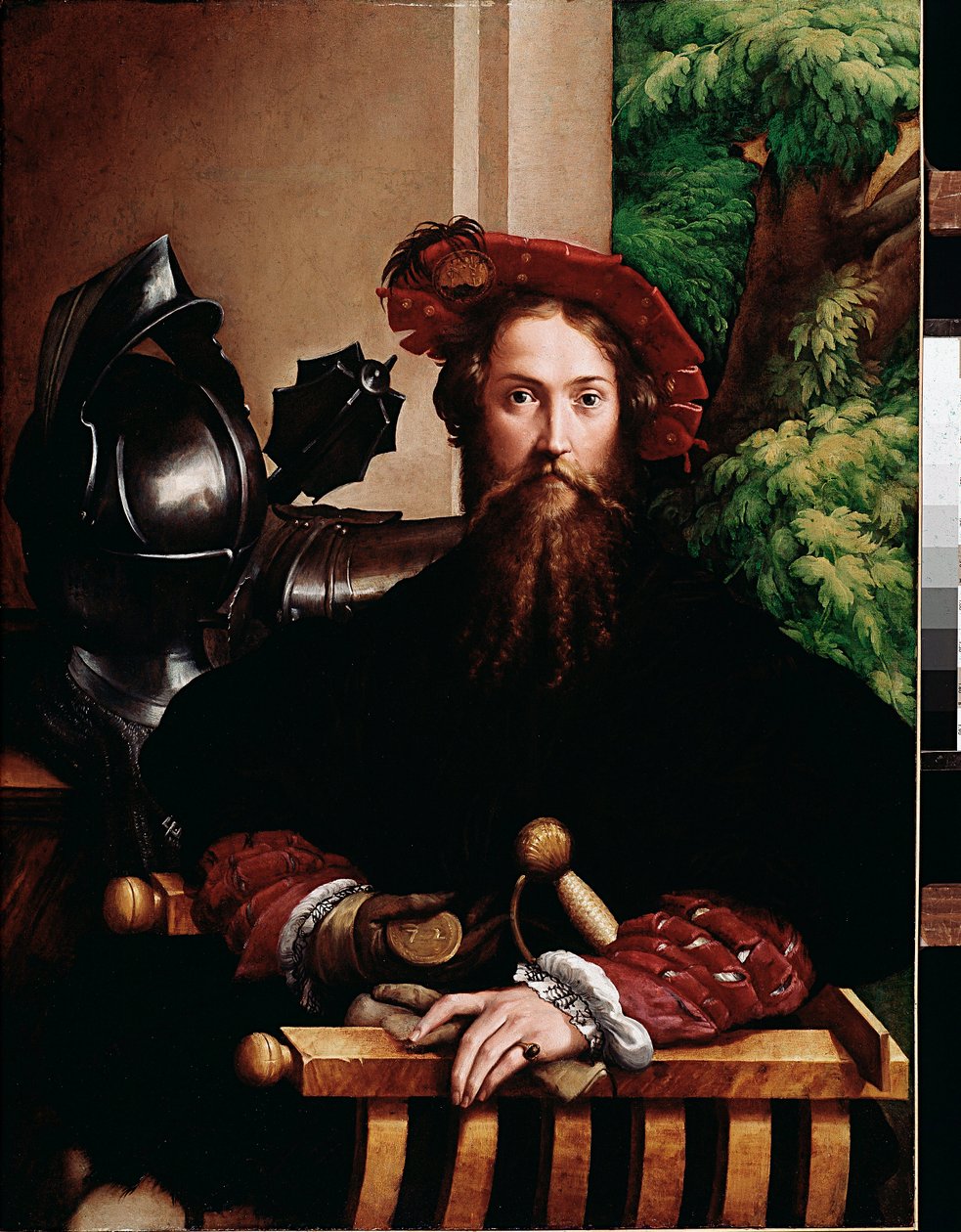 Portrait of Galeazzo Sanvitale, Duke of Fontanellato, Husband of Paola Gonzaga, 1524dani af Parmigianino