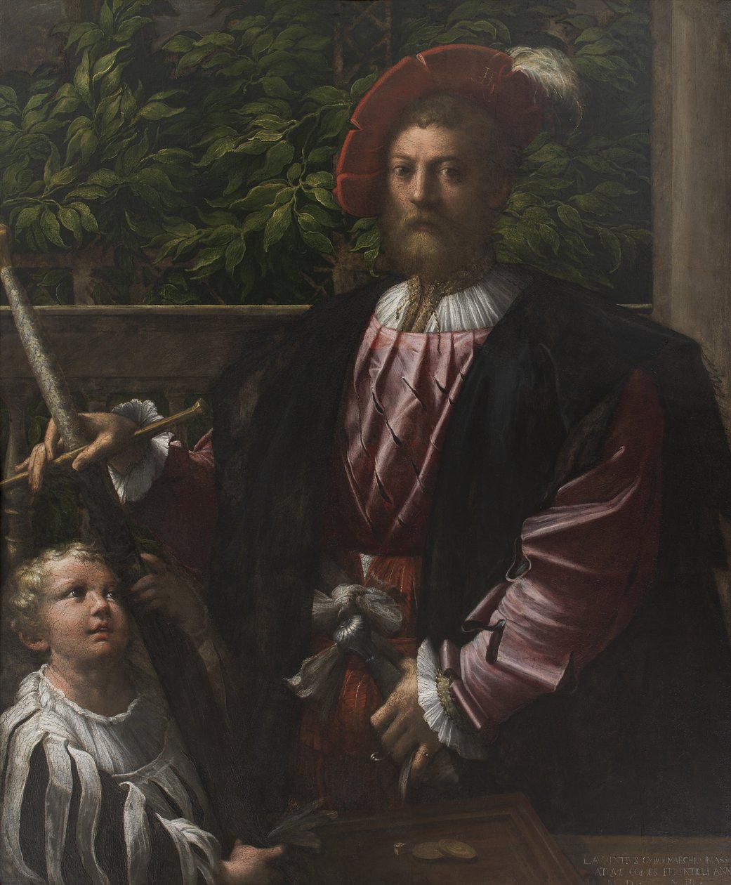 Portræt af Lorenzo Cybo af Parmigianino