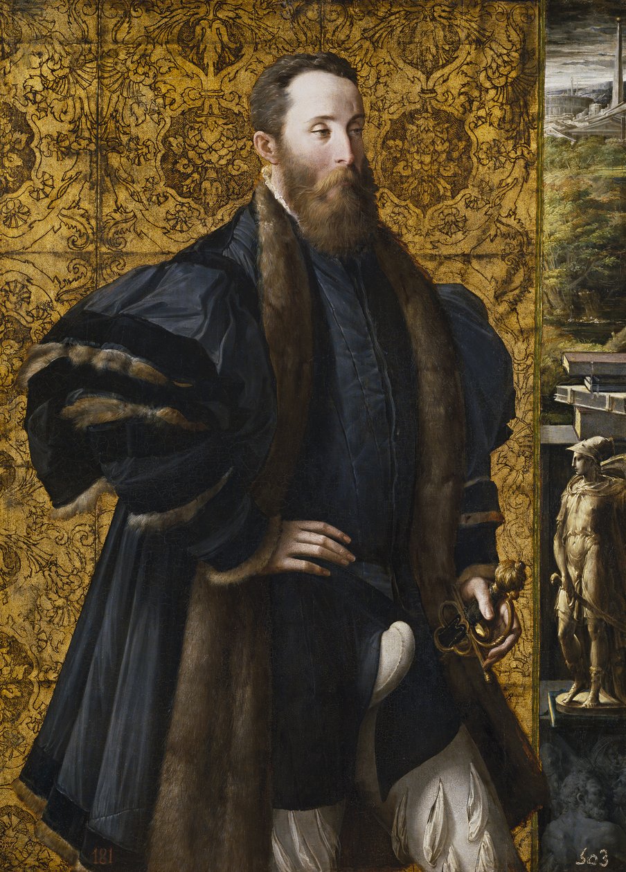 Portræt af Pier Maria Rossi fra San Secondo af Parmigianino