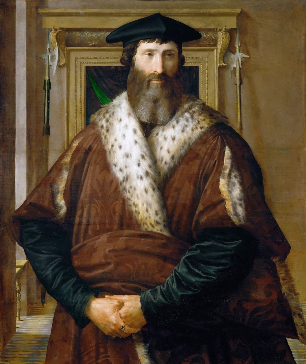 Portræt af en mand Malatesta Baglione, ca. 1535 af Parmigianino