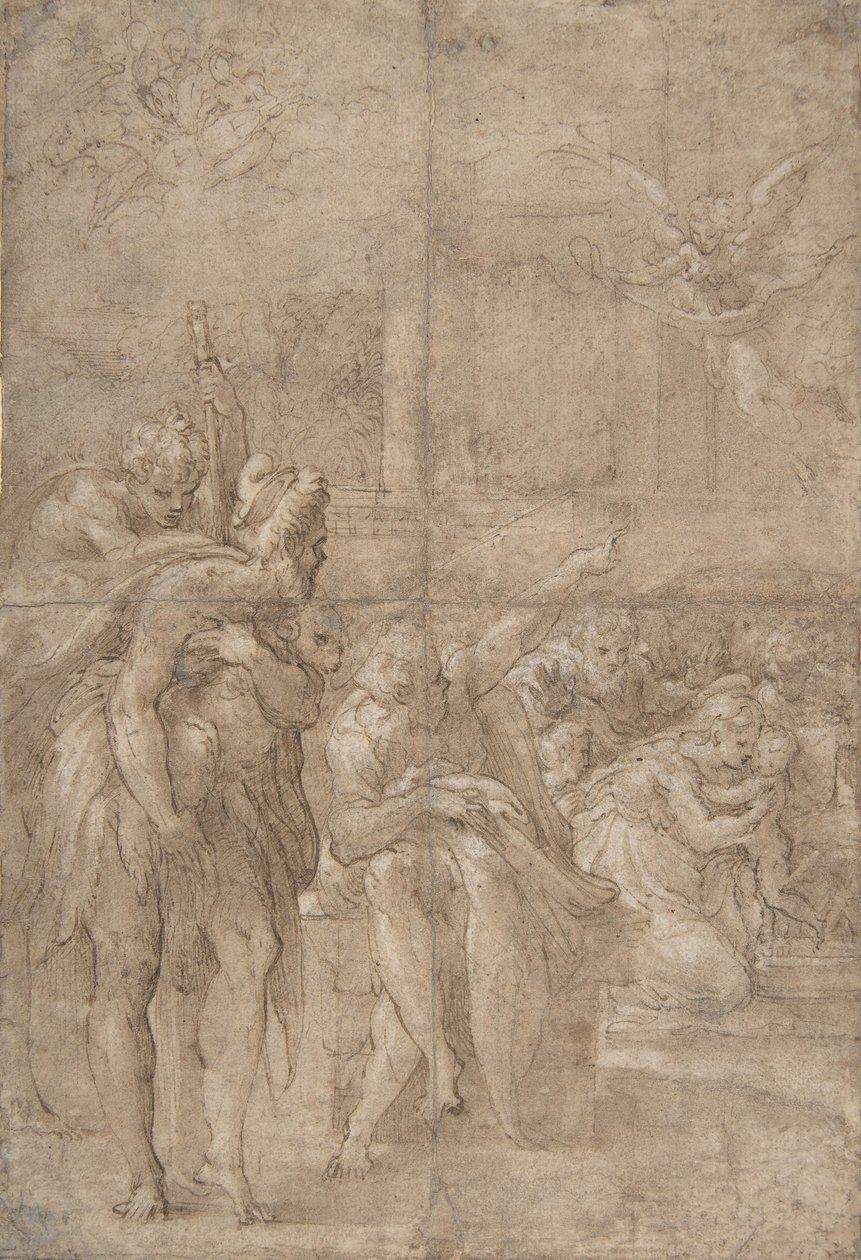 Hyrdernes tilbedelse, 1524-27. af Parmigianino