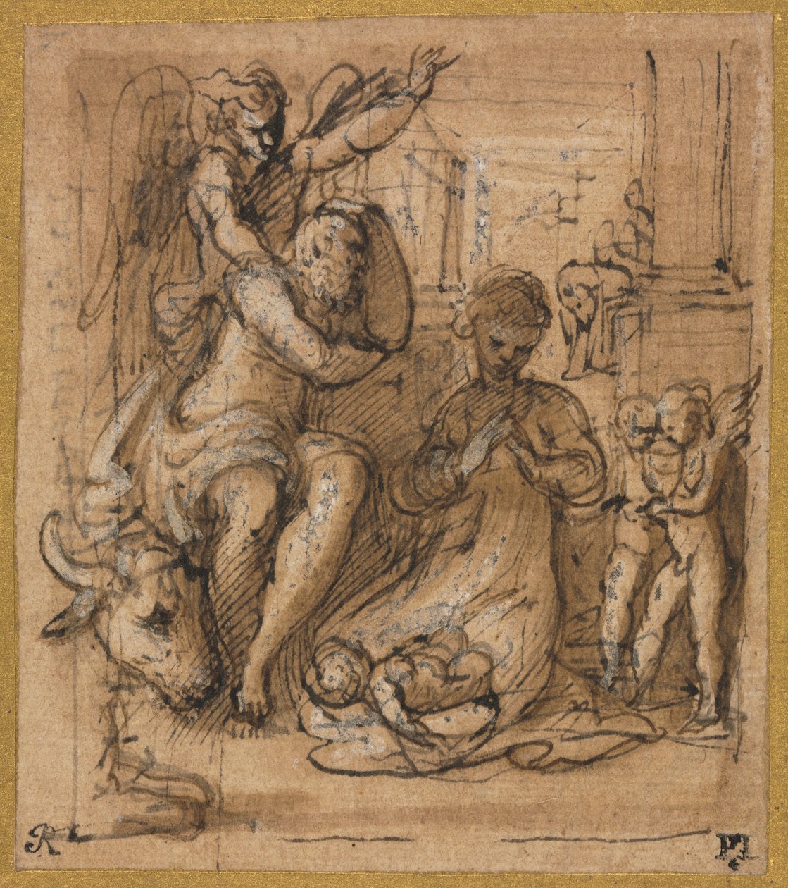 Fødselen med Josephs drøm, ca. 152730. af Parmigianino