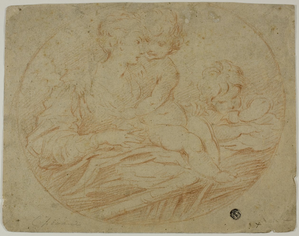 Kvinde og to børn af Parmigianino