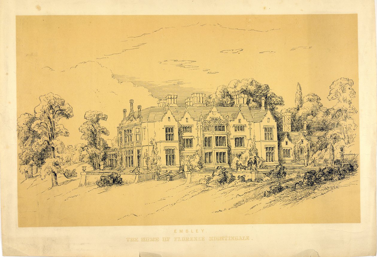 Embley Park, ca. 1856 af Parthenope Nightingale
