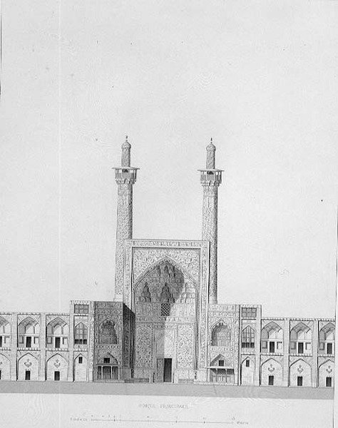 Hovedporten til Mesdjid-i-Shah, Isfahan, fra 