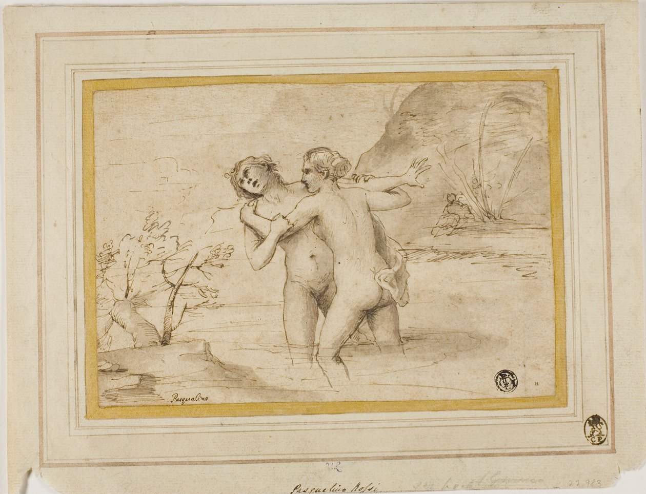 Salmacis og Hermaphroditus af Pasquale de