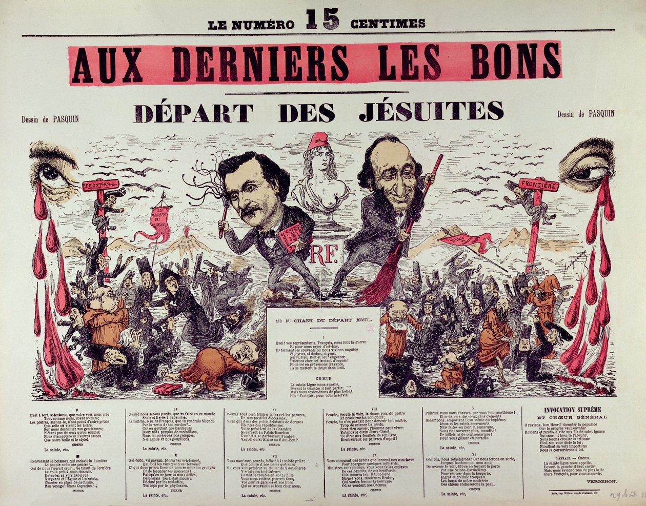 Jesuitternes afgang, 1880 af Pasquin