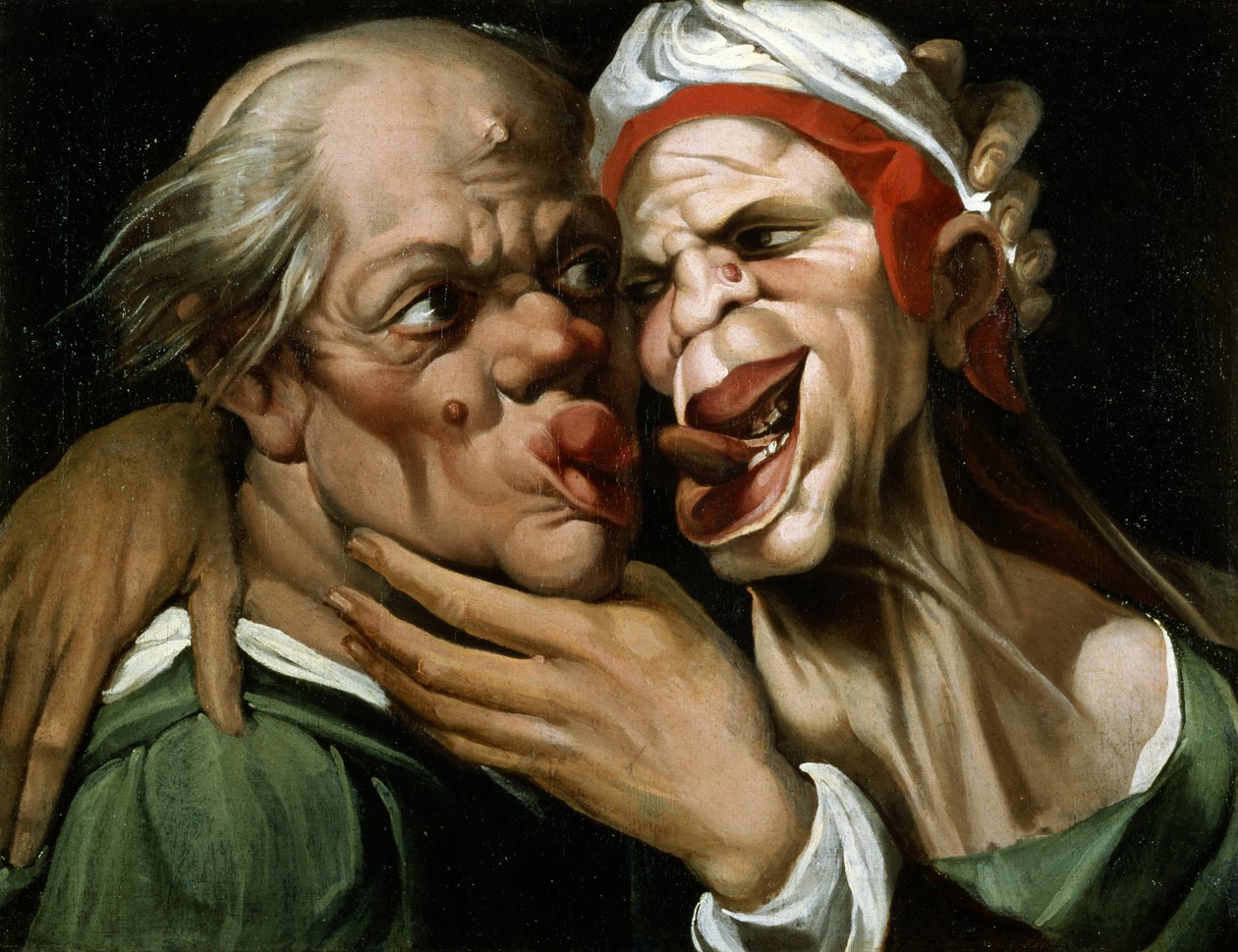 Karikatur (olie på lærred) af Passarotti Passarotti