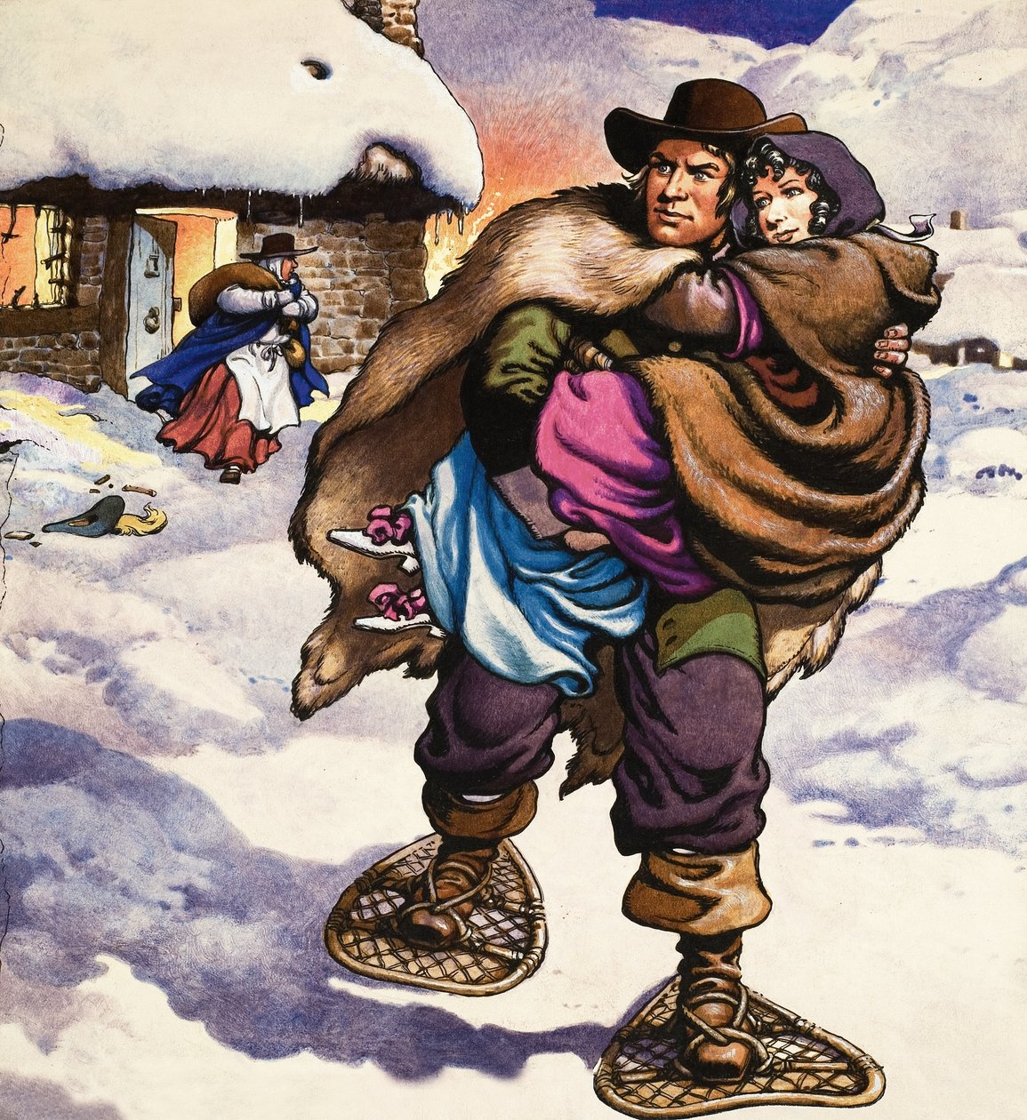 Berømte par: Lorna Doone og John Ridd af Pat (1907 95) Nicolle