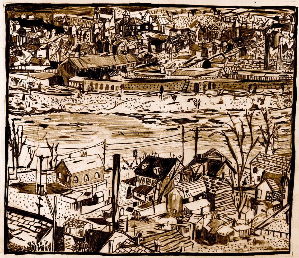 By, 2013 (blyant) af Pat Macdonald