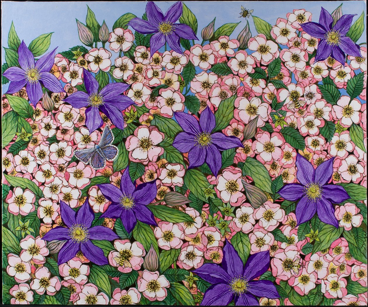 A Purple Patch, 2011 (akryl på calico) af Pat Scott