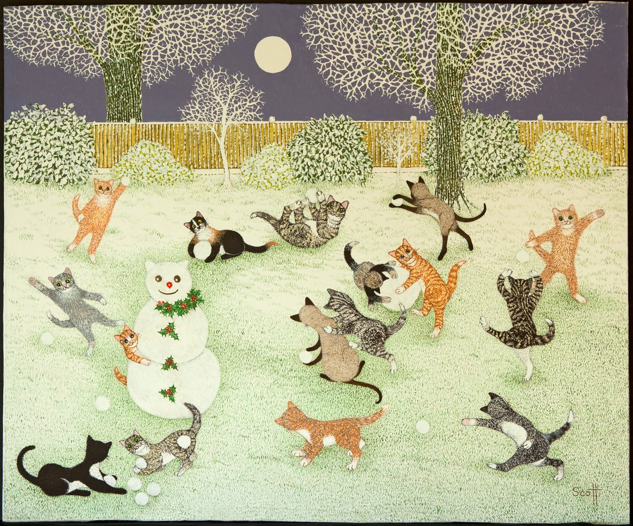 Barn Storming, 2011 (akryl på calico) af Pat Scott